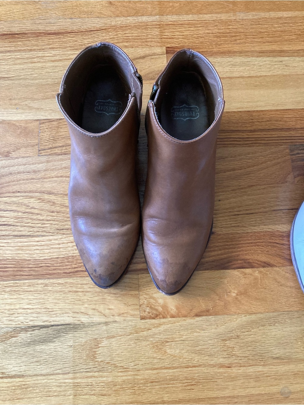 Thursday Boot Company Women's Tan Leather Ankle Booties